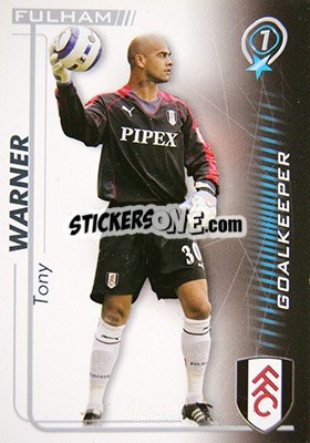 Sticker Tony Warner - Shoot Out Premier League 2005-2006 - Magicboxint