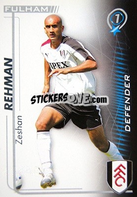 Cromo Zeshan Rehman - Shoot Out Premier League 2005-2006 - Magicboxint