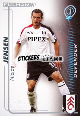 Sticker Niclas Jensen - Shoot Out Premier League 2005-2006 n. 151 - Magicboxint
