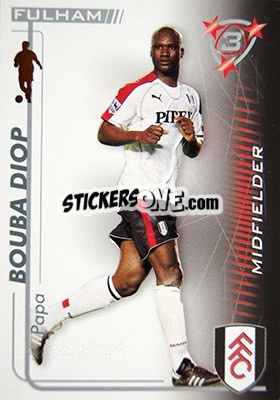 Sticker Papa Bouba Diop - Shoot Out Premier League 2005-2006 - Magicboxint