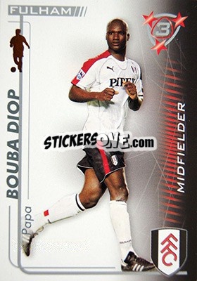 Sticker Papa Bouba Diop - Shoot Out Premier League 2005-2006 n. 156 - Magicboxint