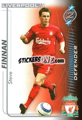 Sticker Steve Finnan - Shoot Out Premier League 2005-2006 n. 165 - Magicboxint