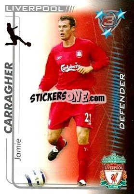 Sticker Jamie Carragher - Shoot Out Premier League 2005-2006 n. 169 - Magicboxint