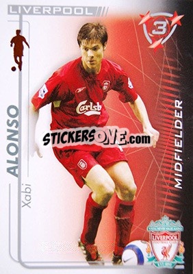 Sticker Xabi Alonso - Shoot Out Premier League 2005-2006 n. 172 - Magicboxint