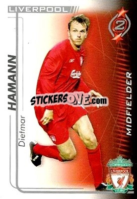 Sticker Dietmar Hamann - Shoot Out Premier League 2005-2006 - Magicboxint