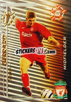 Sticker Steven Gerrard - Shoot Out Premier League 2005-2006 - Magicboxint