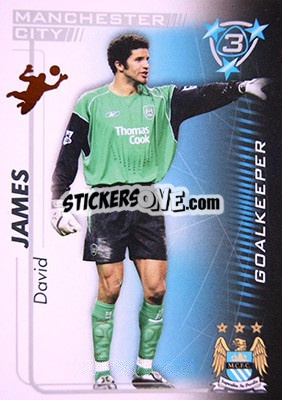 Sticker David James - Shoot Out Premier League 2005-2006 - Magicboxint