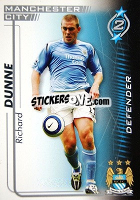 Cromo Richard Dunne - Shoot Out Premier League 2005-2006 - Magicboxint