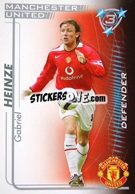Sticker Gabriel Heinze - Shoot Out Premier League 2005-2006 n. 201 - Magicboxint
