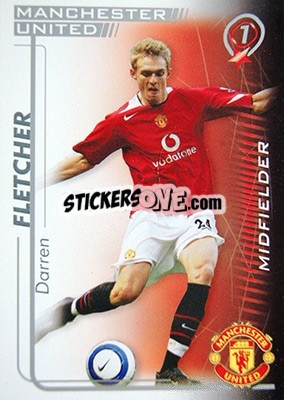 Sticker Darren Fletcher - Shoot Out Premier League 2005-2006 n. 211 - Magicboxint