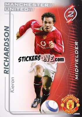 Sticker Kieran Richardson - Shoot Out Premier League 2005-2006 n. 212 - Magicboxint
