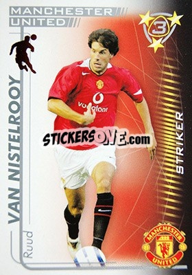 Sticker Ruud van Nistelrooy - Shoot Out Premier League 2005-2006 - Magicboxint