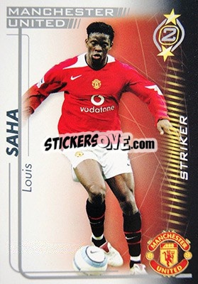 Sticker Louis Saha - Shoot Out Premier League 2005-2006 - Magicboxint