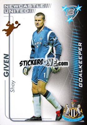 Sticker Shay Given - Shoot Out Premier League 2005-2006 - Magicboxint