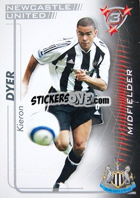 Sticker Kieron Dyer - Shoot Out Premier League 2005-2006 n. 242 - Magicboxint