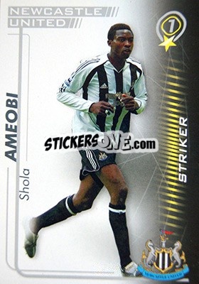 Sticker Shola Ameobi - Shoot Out Premier League 2005-2006 - Magicboxint