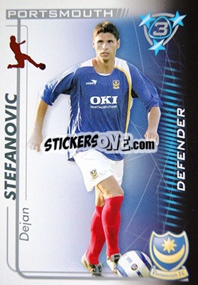 Sticker Dejan Stefanovic - Shoot Out Premier League 2005-2006 - Magicboxint
