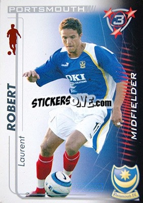 Sticker Laurent Robert - Shoot Out Premier League 2005-2006 - Magicboxint