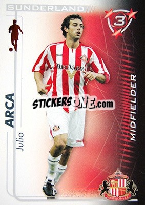 Sticker Julio Arca - Shoot Out Premier League 2005-2006 - Magicboxint