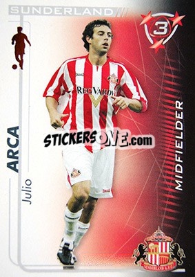 Sticker Julio Arca - Shoot Out Premier League 2005-2006 n. 282 - Magicboxint