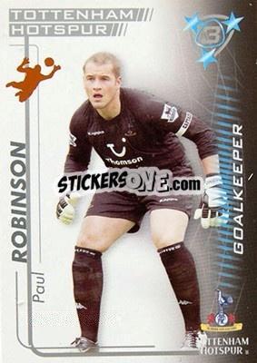 Sticker Paul Robinson - Shoot Out Premier League 2005-2006 n. 289 - Magicboxint