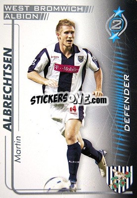 Sticker Martin Albrechtsen - Shoot Out Premier League 2005-2006 - Magicboxint