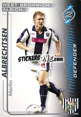 Figurina Martin Albrechtsen - Shoot Out Premier League 2005-2006 n. 311 - Magicboxint