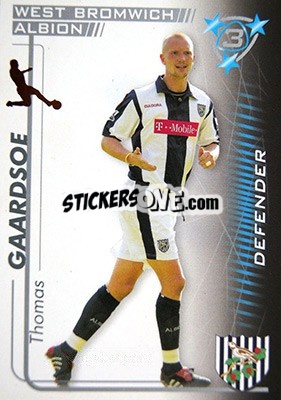 Figurina Thomas Gaardsoe - Shoot Out Premier League 2005-2006 n. 315 - Magicboxint