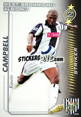 Sticker Kevin Campbell - Shoot Out Premier League 2005-2006 - Magicboxint