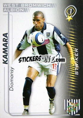 Sticker Diomansy Kamara - Shoot Out Premier League 2005-2006 - Magicboxint