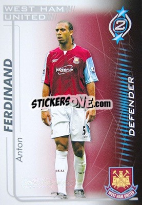 Sticker Anton Ferdinand - Shoot Out Premier League 2005-2006 - Magicboxint