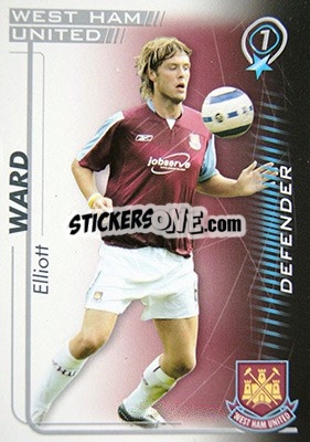 Sticker Elliott Ward - Shoot Out Premier League 2005-2006 - Magicboxint