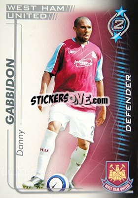 Sticker Danny Gabbidon - Shoot Out Premier League 2005-2006 - Magicboxint