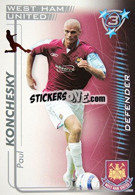 Sticker Paul Konchesky - Shoot Out Premier League 2005-2006 - Magicboxint