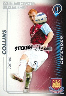 Sticker James Collins - Shoot Out Premier League 2005-2006 n. 332 - Magicboxint