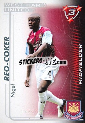 Cromo Nigel Reo-Coker - Shoot Out Premier League 2005-2006 - Magicboxint