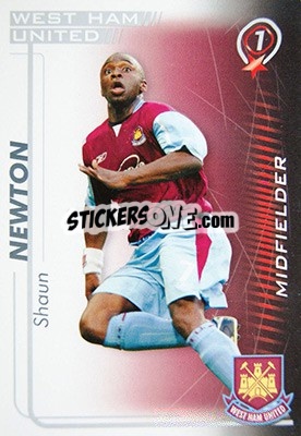 Sticker Shaun Newton - Shoot Out Premier League 2005-2006 - Magicboxint