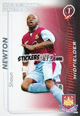 Sticker Shaun Newton - Shoot Out Premier League 2005-2006 n. 337 - Magicboxint