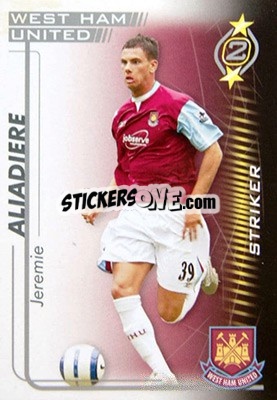 Sticker Jeremie Aliadiere - Shoot Out Premier League 2005-2006 - Magicboxint