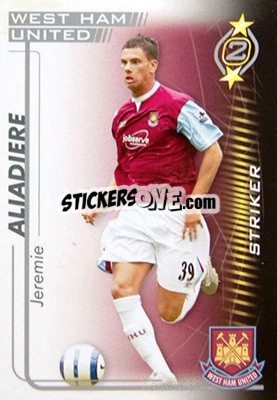 Sticker Jeremie Aliadiere - Shoot Out Premier League 2005-2006 n. 342 - Magicboxint