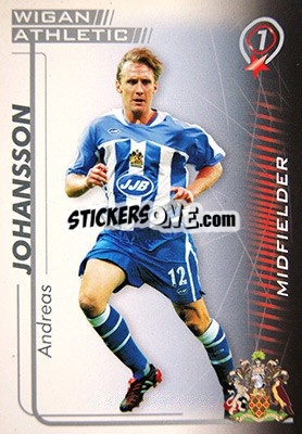 Sticker Andreas Johansson - Shoot Out Premier League 2005-2006 n. 352 - Magicboxint