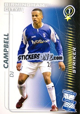 Sticker DJ Campbell - Shoot Out Premier League 2005-2006 - Magicboxint