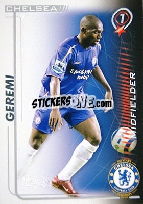 Sticker Geremi - Shoot Out Premier League 2005-2006 - Magicboxint