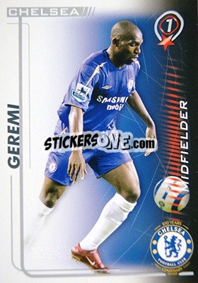 Sticker Geremi - Shoot Out Premier League 2005-2006 n. u20 - Magicboxint