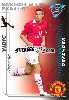 Sticker Nemanja Vidic - Shoot Out Premier League 2005-2006 n. u35 - Magicboxint
