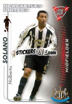 Cromo Nolberto Solano - Shoot Out Premier League 2005-2006 - Magicboxint