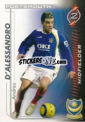 Sticker Andres D'Alessandro - Shoot Out Premier League 2005-2006 n. u45 - Magicboxint
