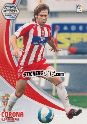 Sticker Corona - Liga 2007-2008. Megacracks n. 11 - Panini