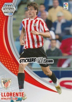 Sticker Llorente - Liga 2007-2008. Megacracks - Panini