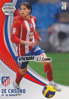 Sticker Ze Castro - Liga 2007-2008. Megacracks n. 41 - Panini